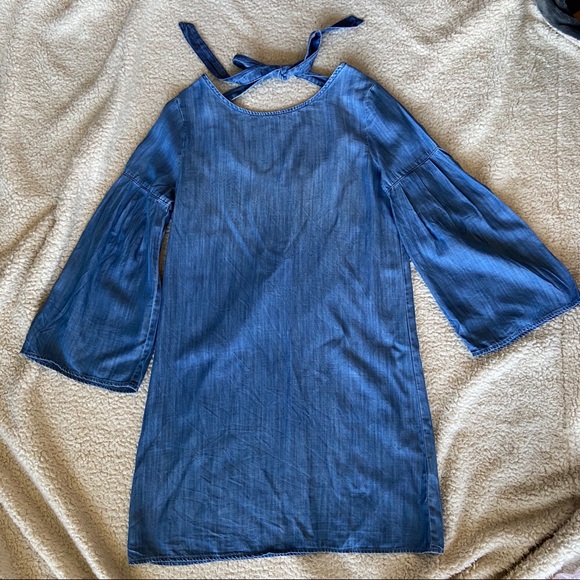 Anthropologie Cloth & Stone Chambray Dress XS - Picture 3 of 6